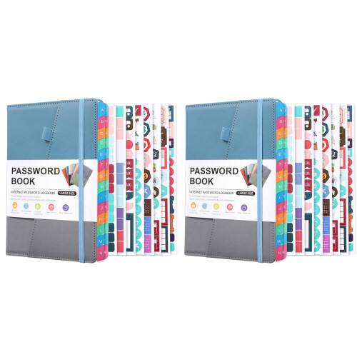 Password Keeper Book with Alphabetical Tabs for Seniors, B