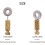 8Pcs Leather Suture Positioning Needle DIY Tool Suture Position 4