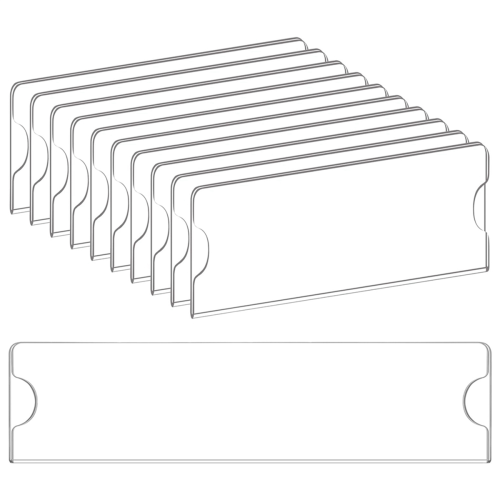 Acrylic Name Plate Holder Premium, 2X8 Inch 1