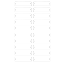 Acrylic Name Plate Holder Premium, 2X8 Inch