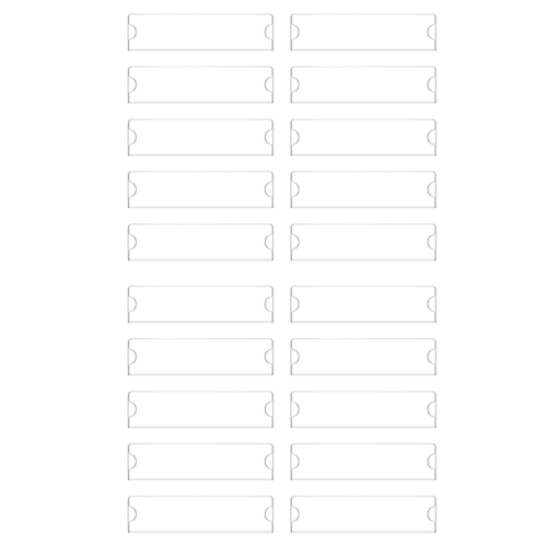 Acrylic Name Plate Holder Premium, 2X8 Inch