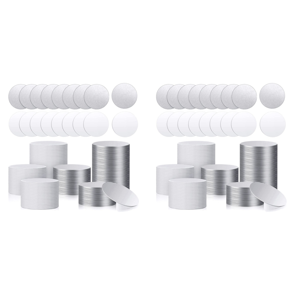 Sublimation Blank Aluminum Stickers Set, Blank Discs (50Pcs)-image-OPC-PJ5DCF2-NEW