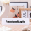 Acrylic Name Plate Holder Premium, 2X8 Inch 2