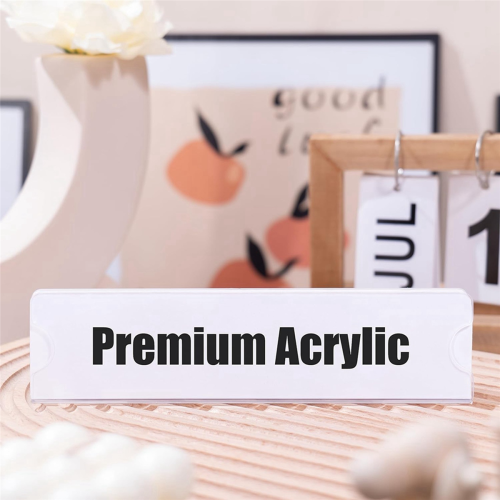 Acrylic Name Plate Holder Premium, 2X8 Inch 1