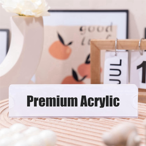 Acrylic Name Plate Holder Premium, 2X8 Inch 2