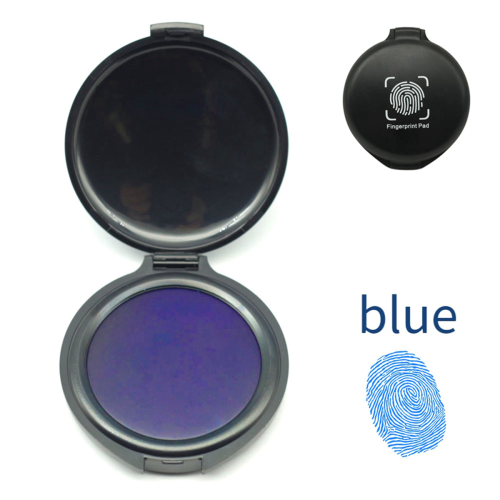 Fingerprint ink Pad No-Wash Quick-Drying Quick-Drying ink Pad - Blue 1