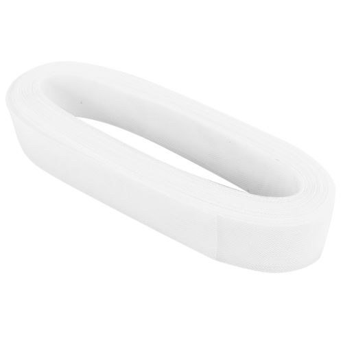 50mm 50Yards Flat Stiff Plain Mesh Braid For Sewing Accessories-White 1
