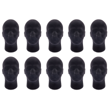 Männliche Schaumstoff-Mannequin-Puppe, Modell, Perücken, Brillen, Display-Ständer, Schwarz