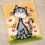 Latch Hook Rug Kits DIY Crochet Yarn Rugs Hooking Craft Kit (Cat) 2