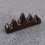 Calligraphy Brush Holder Wood Five-Finger Mountain Shape for Practice 5