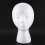Foam Mannequin Wig Head Display White Foam Head 2