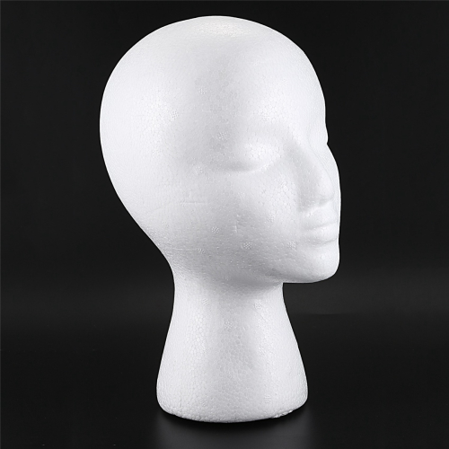 Foam Mannequin Wig Head Display White Foam Head 2