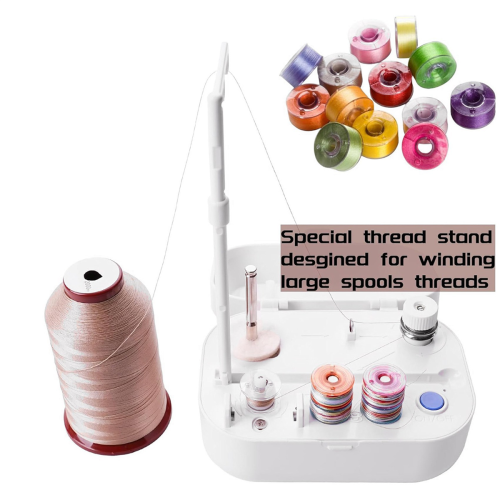Automatic Bobbin Winder with Auto Stopper, Large Spool Thread Holder 2