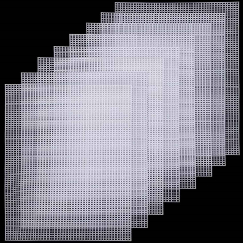 Canvas Pads 8 Pcs White Rectangle for DIY Crafts Embroidery 1