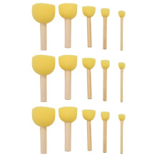 Pack of 90 Round Foam Sponge Paint Brush Set - 5 Different Sizes