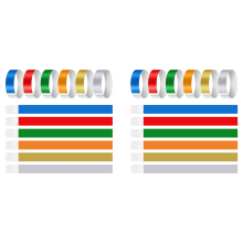 600 PCS Neon Colored Wristbands for Events