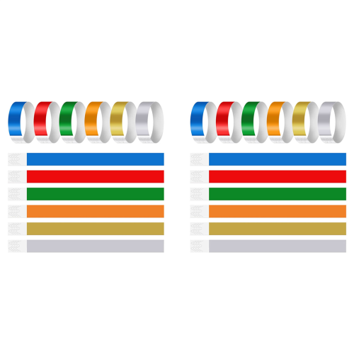600 PCS Neon Colored Wristbands for Events