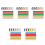 600 PCS Neon Colored Wristbands for Events 1