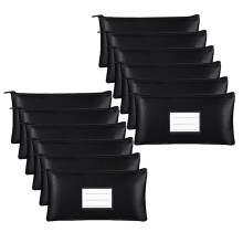 Borsa porta soldi con cerniera da 6 pezzi per monete in contanti, strumento per cosmetici, carta moneta, A