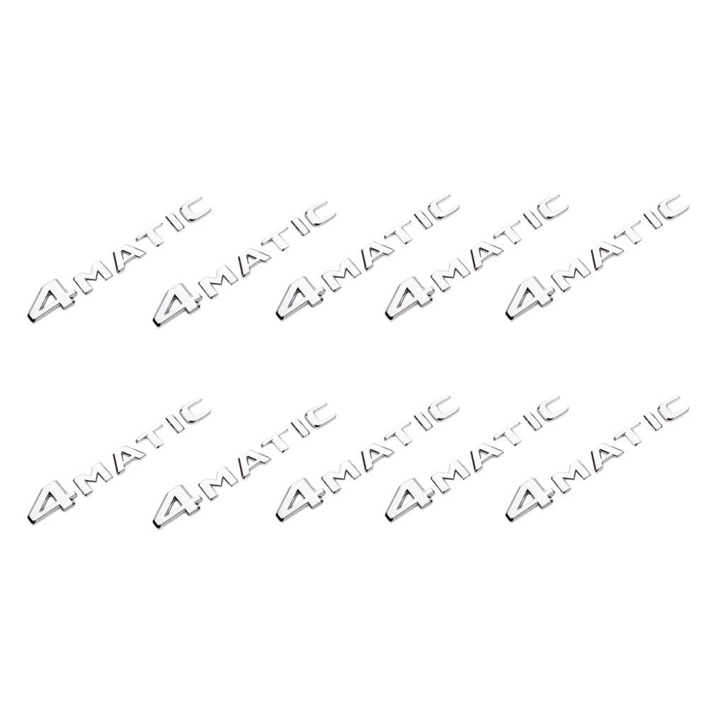 Auto Trunk Door Bumper Badge Decal Emblem For - Silver 4713514248306