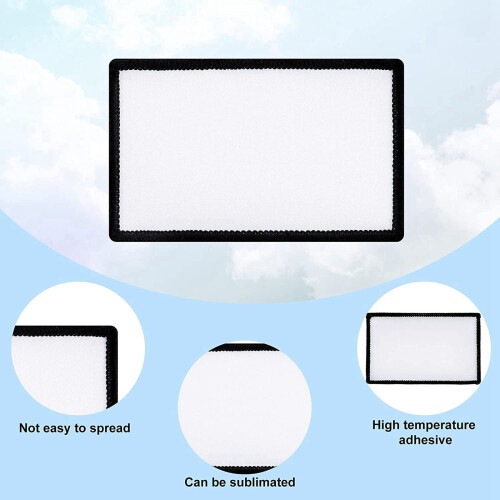 56 Pcs Sublimation Patches Blank Fabric Ironing Blank Patches 2