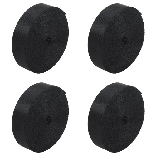 Black 10 Yards Nylon Webbing Tape Multi-use Strapping (25mm) Width
