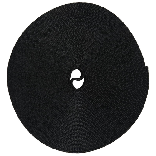 Black 10 Yards Nylon Webbing Tape Multi-use Strapping (25mm) Width 1