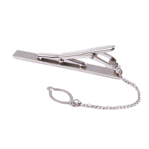 Fermacravatta standard da uomo in acciaio inossidabile da 6 cm 1