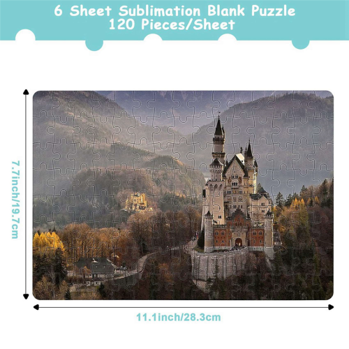 DIY-Leerpuzzle für Sublimationstransfer-Thermodruck, A4 2