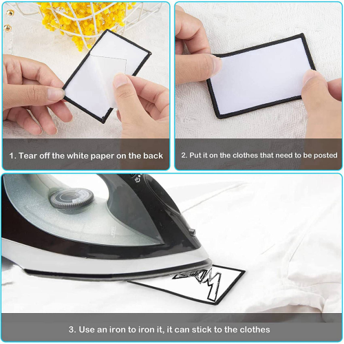Sublimation Decorative Blank Products, Fabric Ironing Custom Patches 1