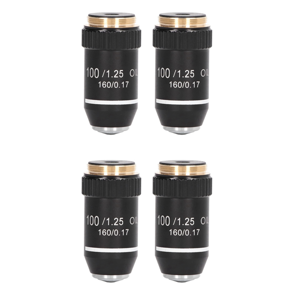 Biological Microscope Lens, 195 Achromatic Black Objective Lens-image-OPC-PJ5DGMV-NEW