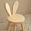 Small Board Stool, Cute Ears Solid Wood Small Stool 4