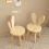 Small Board Stool, Cute Ears Solid Wood Small Stool 7
