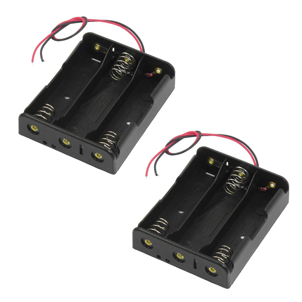 Series 3.7V Flat Tip Battery Holder Case For 3 X 18650 Batteries 4713514236341