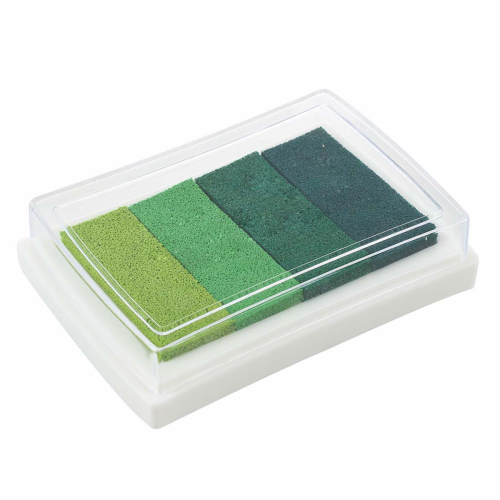 Inkpad Craft Multi Gradient Green 4 x Colors Ink Stamp Pad Oil Based 1