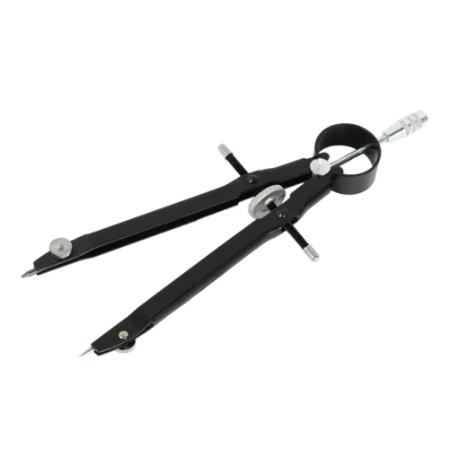 Geometry Set with Lock, Math and Precision Compass, Metal(black) 2