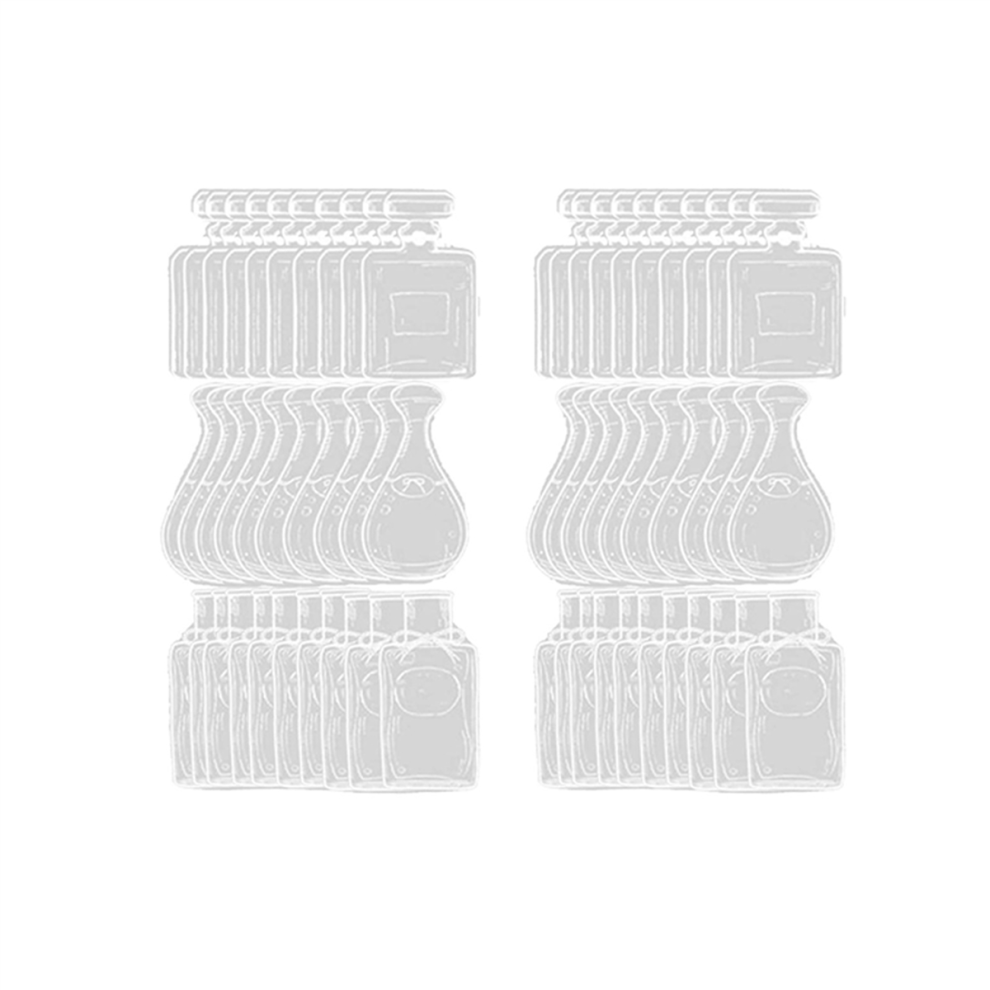 Segnalibro Con Fiori Secchi In Bottiglia, Segnalibri Trasparenti Con Fiori Secchi, B-image