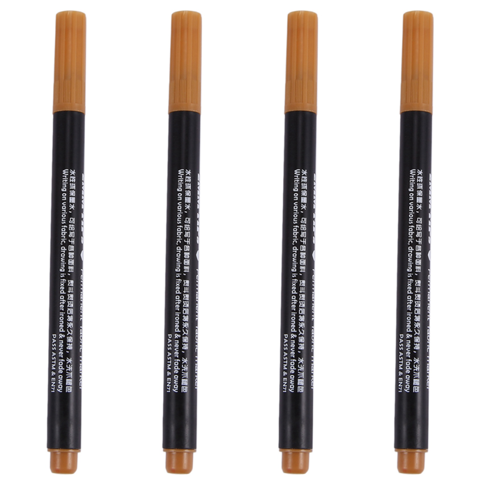 Markerpenne Permanente Farver Til GøR-Det-Selve TøJ Sko Brun-image