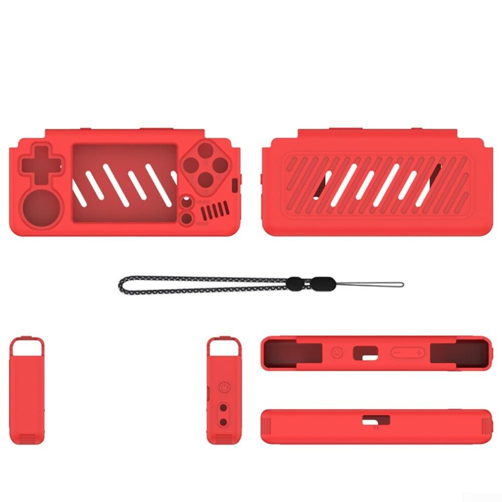 Protective Cover For Miyoo A30 Game Console, Lightweight, Dustproof Silicone Design (Red) Red 6493810324475