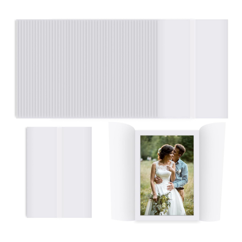 50 Sheets Pre-Folded Vellum Jackets for 5X7 Invitations 1