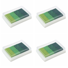 Inkpad Craft Multi Gradient Green 4 x Colori Tampone per timbri a base di olio