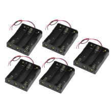 Series 3.7V Flat Tip Battery Holder Case for 3 x 18650 Batteries
