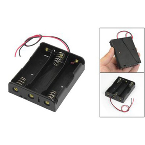 Series 3.7V Flat Tip Battery Holder Case for 3 x 18650 Batteries 2