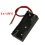Black Plastic Battery Case Holder Wire 2 x 1.5V AAA 2