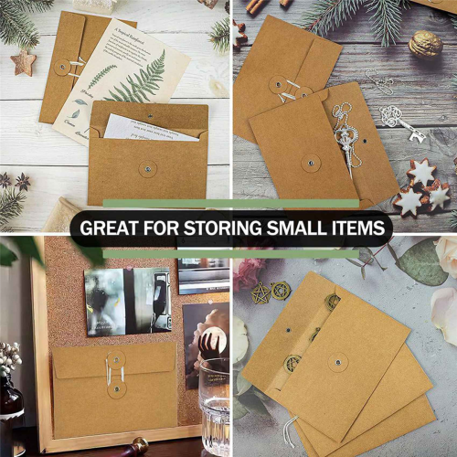Envelopes with String Tie Closure Project Pockets Document Organizer 2