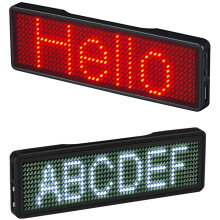 Bluetooth LED Name Badge Rechargeable Light Sign Display LED,Type 2