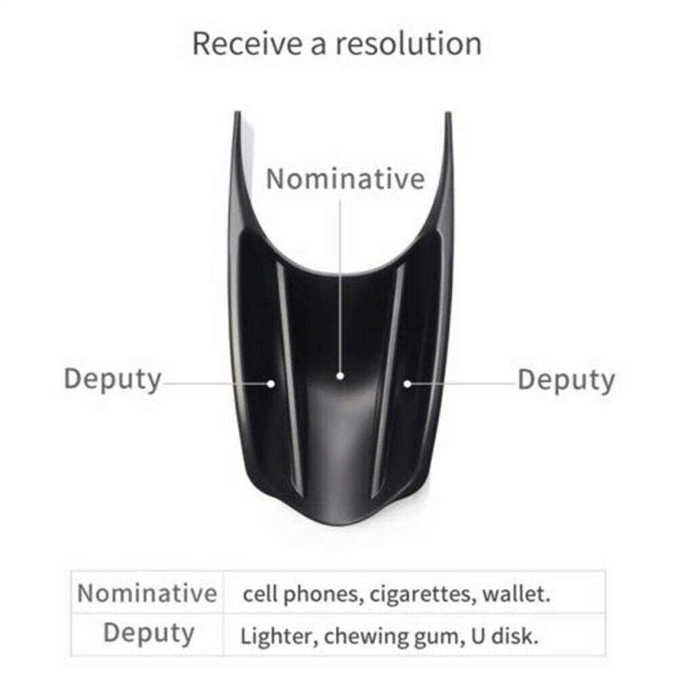 Car Armrest Storage Box For Smart 453 Fortwo 2015-2019 Black 4713514263071