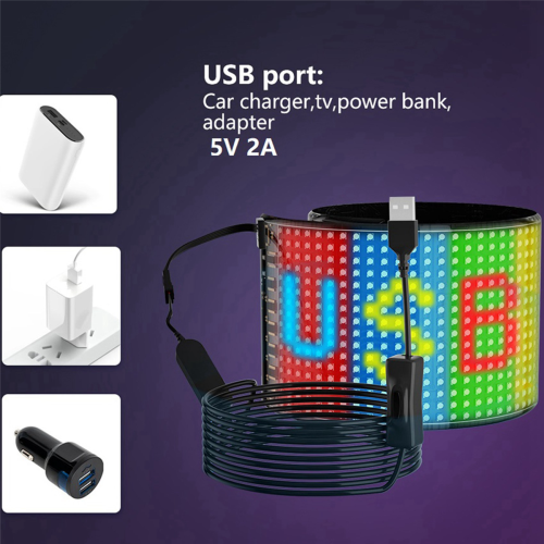 LED Pixel Panel,USB 5V Flexible LED Module RGB ,16X32 LEDs 7x17CM 2
