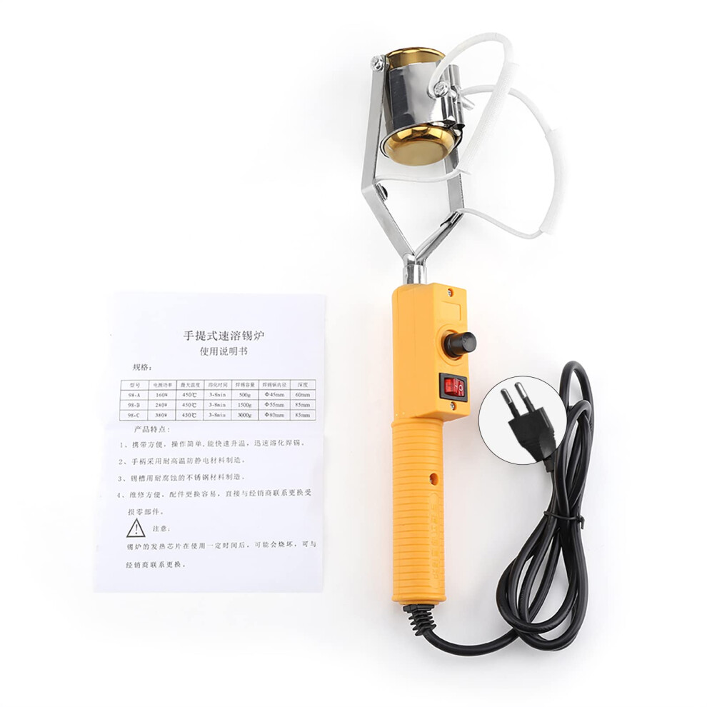 Soldering Pot, 180W/280W, Electric Soldering Pot, Melting Tin Oven With Temperature Control (220W) 6493810324758