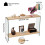120cm Rectangular Narrow Console Entry Table with Tempered Glass Legs 3